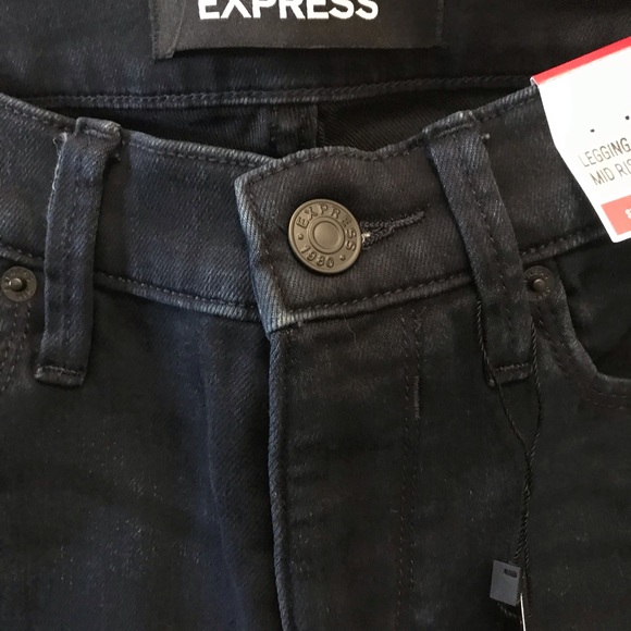 NEW with tags! Midrise, dark wash, Jean leggings - Picture 3 of 5